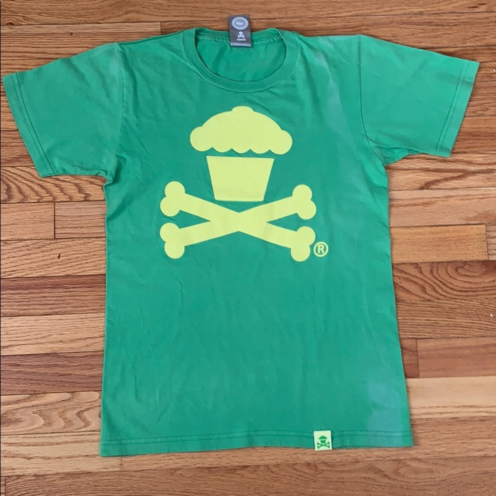 Johnny Cupcakes Green/Yellow Logo T-Shirt